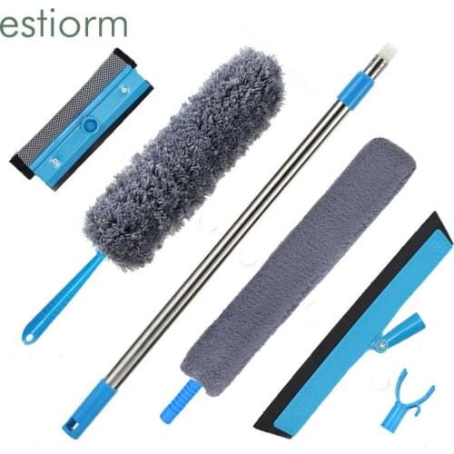 Microfiber Extendable Duster, Bendable Antistatic Dust Remover, Sweeper & Window Cleaning Brush,Household Dust Cleaning tools