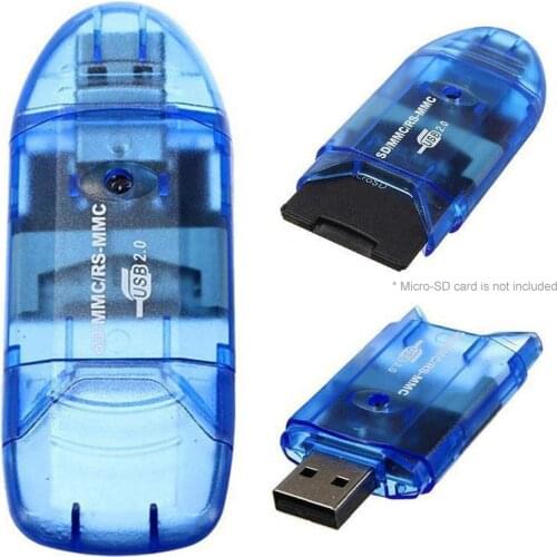 Mini USB 2.0 High Speed Micro-SD Phone Memory Card Reader Adapter for Computer