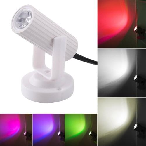 Newest RGB/Blue/Red/White LED Beam Spotlight Stage Light Mini 1W for DJ Disco Bar KTV Party Stage Lighting Effect AC110-220V