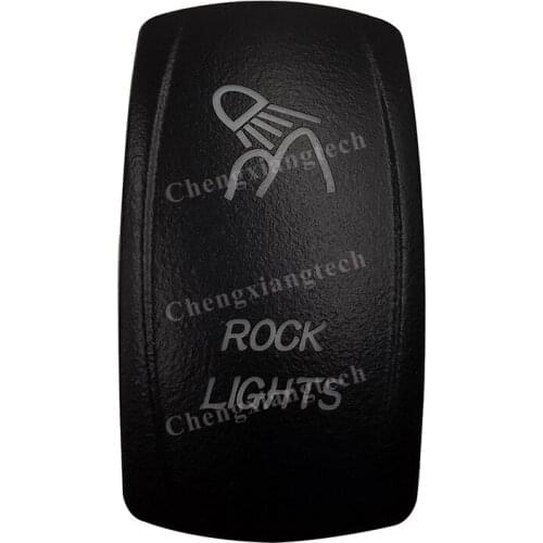 Car Boat Truck Backlit Swtich Cap- Laser Engraving - ROCK LIGHTS-for Led Carling Arb Narva 4x4 RV Rocker Switch, Cover Only