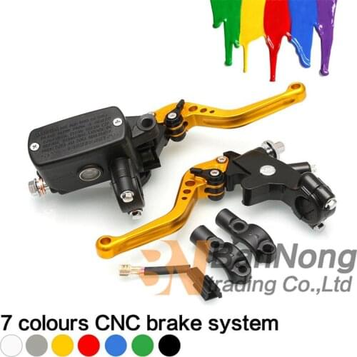 17mm piston 22mm7/8" Clutch lever mirror seat Hydraulic brake Master Cylinder For Honda Yamaha Kawasaki Suzuki All street Racing