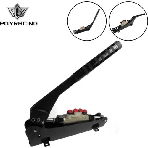 PQY - Tandem Hydraulic Handbrake Alloy Hand Brake Lever 4 Line Split Diagonal PQY-HB02
