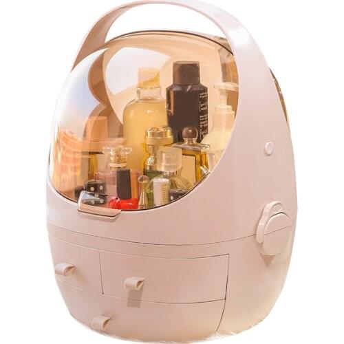 Makeup Storage Box Drawer Type Desktop Dustproof Transparent Window Cosmetic Organizer Case STTA889