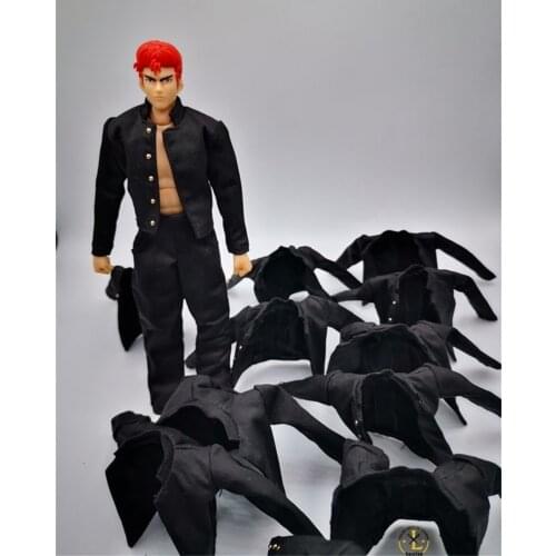 In Stock 1/12th Model Slam Dunk School Uniform Movable Cloth Suit GT 6 Inch Doll Soldier Action