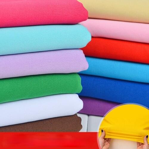 170cm*100cm Milk silk knitted four-sided stretch spandex fabric clothing stage decoration Latin dance clothing fabric for dress