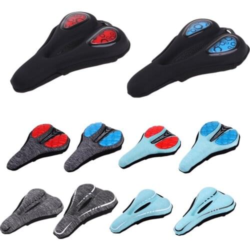 Bike Seat Cushion Soft Gel Pad Comfortable Exercise Bicycle Saddle Cover for Women and Men Fixed Gear Mountain Road Bike