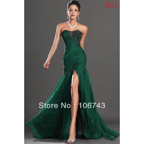 Free shipping maxi 2018 new vestidos formales sexy hot sale ruffle beads sleeveless mermaid Long prom gown bridesmaid dresses