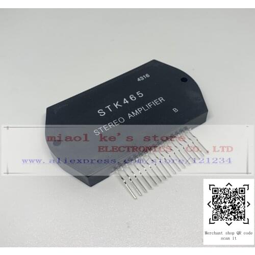 100%New original; STK465 stk465 - Stereo amplifier module