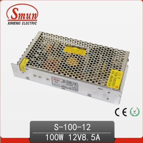 100W 12V 8.5A SMPS S-100-12 CE And RoHS Approved Switching Power Supply