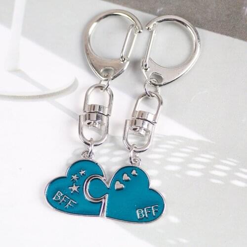2020 New BFF Letter Keychain Wallet Car Backpack Pendant Accessories Best Classmate Friendship Key Chain Jewelry Made In China