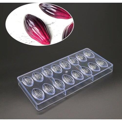 3D Olive Water Droplets Shape Polycarbonate Chocolate Mold Creative Fondant Molds Candy Cake Mold Kitchen Baking Pastry Tools