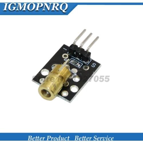 5PCS 3pin 650nm Red Laser Transmitter Dot Diode Copper Head Module KY-008 for DIY Kit IGMOPNRQ