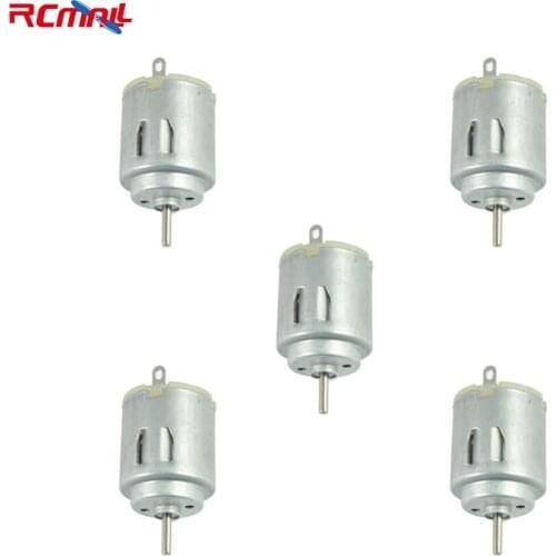 5pcs RCmall DC 3V-6V 140 Motor 2000 RPM for DIY Electric Toy Car Ships Small Fan FZ1378*5