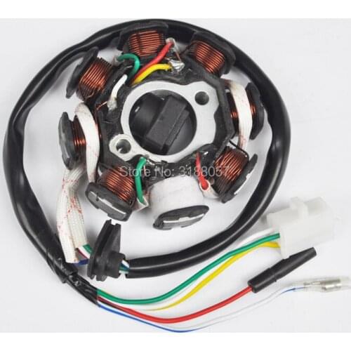 8 Coil 5 wires AC Ignition Stator Magneto For GY6 50cc Scooter Moped ATV Go Kart Scooter JCL Taotao