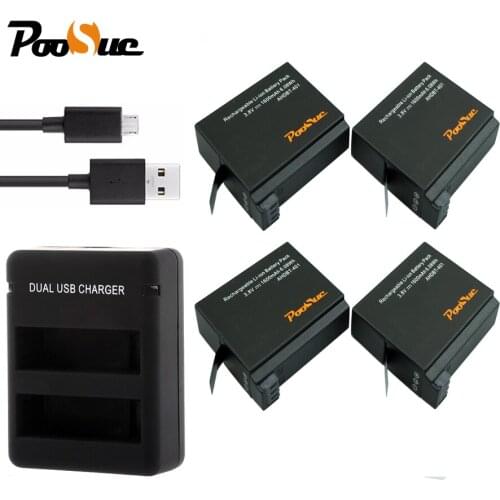 For gopro hero 4 battery AHDBT-401 Go Pro Hero 4 batteries +USB dual Charger For GoPro Hero 4 HERO4 AHDBT 401 Camera accessory