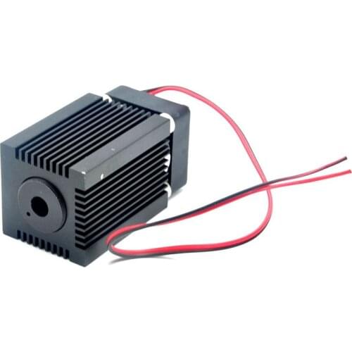 Aluminium Adjustable 405nm 450nm 5.6mm Laser Diode LD Housing Heatsink Lens Fan