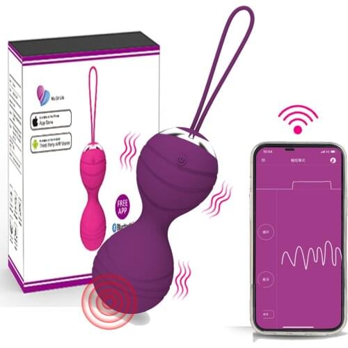 Wireless APP Control Smart Ball Kegel Ball Vibrator Ben Wa Ball Vagina Tighten Exercise Machine Geisha Ball Sex Toys for Women