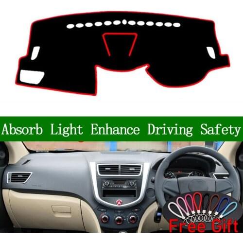 For JAC heyue A30 2013 2014 2015 2016 Right Hand Drive Dashboard Cover Car Stickers Dash Mat Carpet Interior Accessories