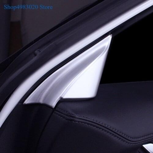 For Mazda CX-5 CX5 CX 5 2017 2018 2019 Carbon fiber Car Front Door Window Inner Triangle A Colum Cover Stickers Trim Accessories
