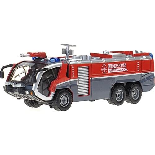KAIDIWEI Alloy Engineering Vehicle model children toy car 1:50 fire rescue airfield Fire truck kid toys