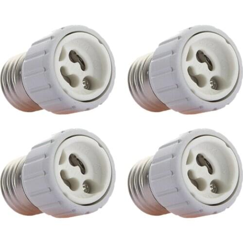 KSOL 4x E27 to GU10 LED light socket adapter socket adapter lamp bulb Converter White