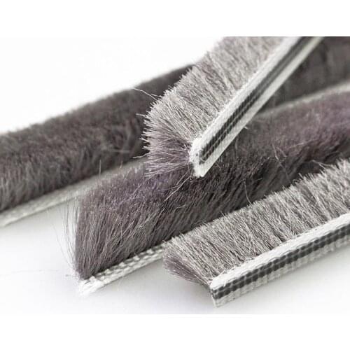 Tape Brush Door And Window Seal Pile Weatherstrip 5mm*8mm Sealing Strip Gadget