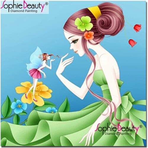 Sophie Beauty Diy Diamond Painting Cross Stitch Cartoon Character Girl Series Diamond Embroidery Kit Mosaic Home Decor Gift19136
