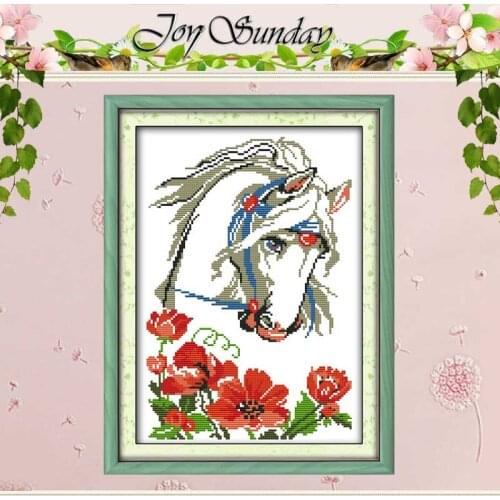 Charming Horse Patterns Counted Cross Stitch 11 14CT Cross Stitch Sets Wholesale animals Cross-stitch Kits Embroidery Needlework