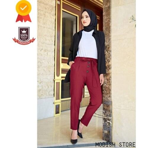 |NEW SEASON| Button Detailed Modest Clothing Muslim Woman Long Skirt Turkish Womens Clothing Muslim Bottoms Islam