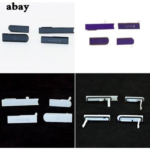OEM Sim/Micro SD Card Slot USB Port Cover Caps Dust-proof USB Charging For Sony Xperia Z Z1 Z3 mini Z2Lot New High Quality