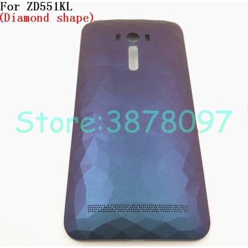 Original 5.5" Plastic Crystal Diamond Shell Rear Housing For ASUS ZenFone Selfie ZD551KL Back Cover Battery Door Case With Logo