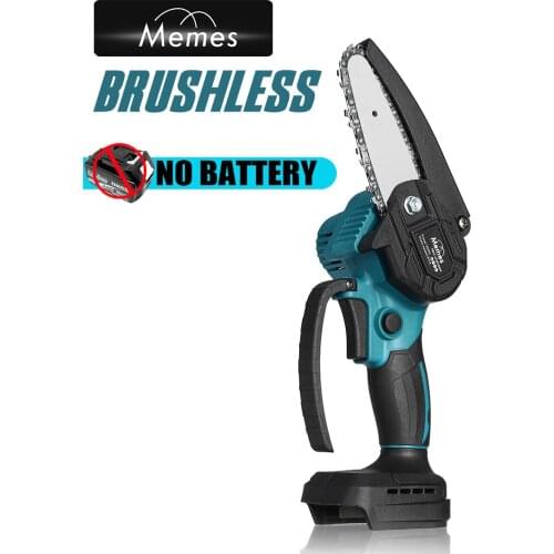 Electric Chain Saw Brushless Pruning Saw Portable Electric Saw Garden Logging Saw Wood Cutter Power Tools For Makita 18V Battery