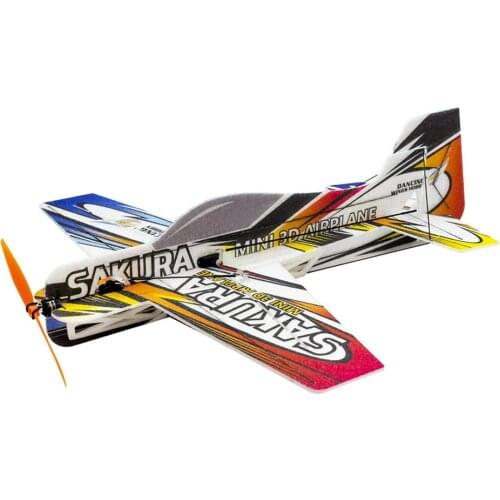 RC EPP Micro Indoor 3D F3P Airplane Sakura Radio Controlled Electric Plane 420mm Wingspan Unassembled Need to Build Aeroplane Ah