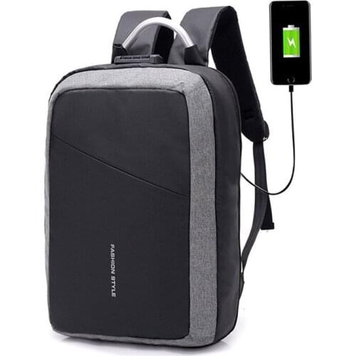 Anti-thief business laptop backpack sports casual mens shoulder bag large capacity usb charging bags for men mountain backpack