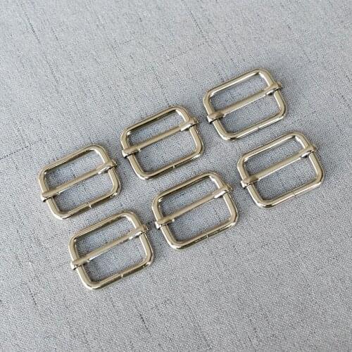 Silver 50 pieces 25mm Metal Heavy Duty Thickness Shoulder Leather Bag Strap Belt Adjust Tri-glide DIY Accessories