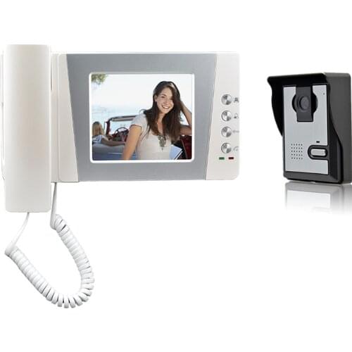 Vigtech4.3``Home Intercom Video Doorphone System Kits Color Wired For Villa Building Apartment With Waterproof & IR Camera