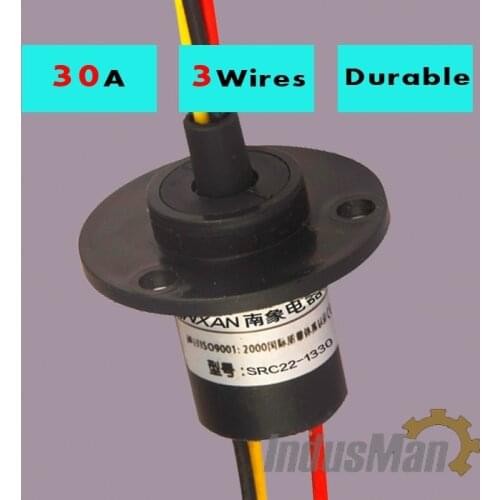Wind turbine slip ring 30A x 3rings capsule slip ring connector
