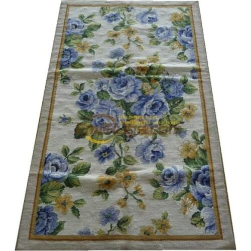 The Old European Needle-point Rug The Worn Country Home Chess Rug Needle-point Knits Hand-made Carpets Wool Rug Carpet