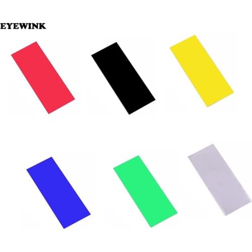 100pcs 18650 Battery Wrap Sleeve Heat Shrink Shrinkable Tube Insulated Multicolor Battery Skin PVC FilmTape Protector Cover Pipe