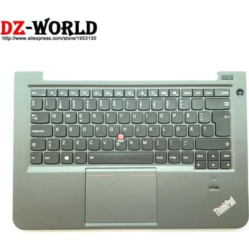 Palmrest Upper Case With Swedish/Finnish Backlit Keyboard Touchpad for lenovo Thinkpad S3 S431 S440 Laptop 04X1018 04X0981