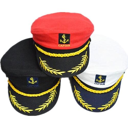 Adult Captain Costume Boat Yacht Party Role Play Skipper Sailor Caps Unosex Men Women Party Caps Fancy Dress Supplies 15