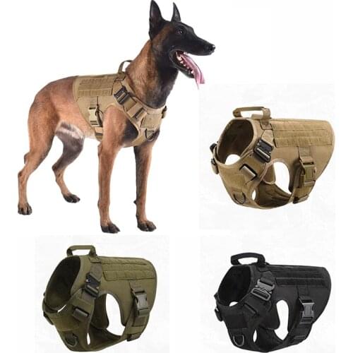 Pet Dog Vest Dog Leash Harness Dog Straps with Handle Hunting Military Dog Harness German Shepherd For Big Dogs K9 Dog Clothes