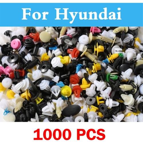 1000pcs Assorted Car Styling Vehicle Rivets Fastener Bumper Panel For Hyundai Solaris Sonata Tucson Santa Fe Terracan Tiburon