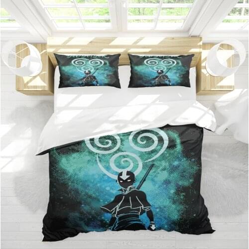 2/3 Pieces Of Cartoon Art Bedding Set 3D Printing Brushed Quilt Cover Household Bed Quilt Cover Pillowcase (No Sheets)