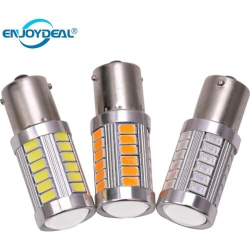 2pc 5630/5730 33SMD LED Auto Brake Light Bulb Rear Fog Lamp Car DRL Driving Light Headlight Signal Brake Bulb 1156 /1157 12V