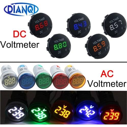 3 Bits Waterproof LED Voltmeter Lights Digital Display Gauge Voltage Meter Mini Monitor Auto Indicator Lamp Tester DC12V-24V Car