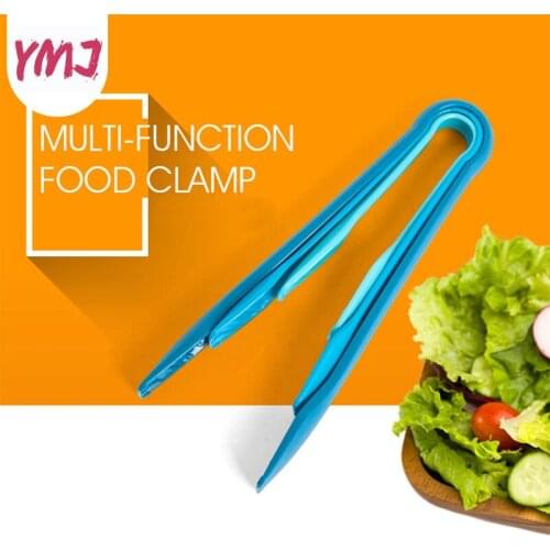 3Pcs/Set Food Tong Plastic Kitchen Tongs Non-slip Cooking Clip BBQ Salad Bread Clamp Tools Kitchen tools Utensils Accessories