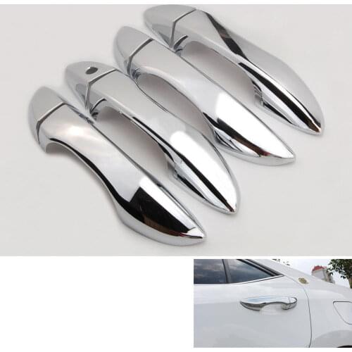 For Toyota Corolla Altis 2014 2015 2016 2017 4pcs ABS Chrome Outside Trim Door Handle Cover Garnish Overlay Trim LHD Accessories