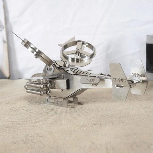 At-99C Helicopter Miniature Model Gunship Aircraft Combat Helicopter Model Collectibles Home Office Desk Bookshelf Decor