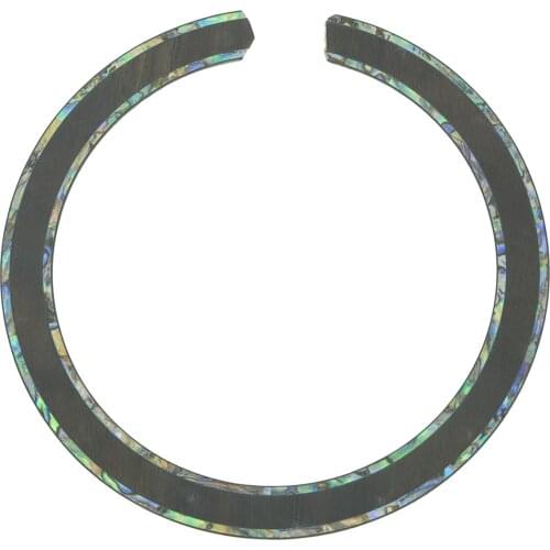 Dopro Acoustic Guitar Soundhole Rosewood Rosette with 2 Rings Full Abalone Shell Inlay Dimenison 110*13*0.8mm